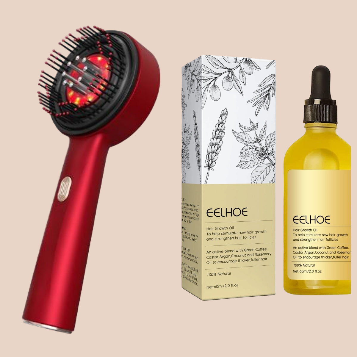 Elektryczna Szczotka Masująca do Włosów