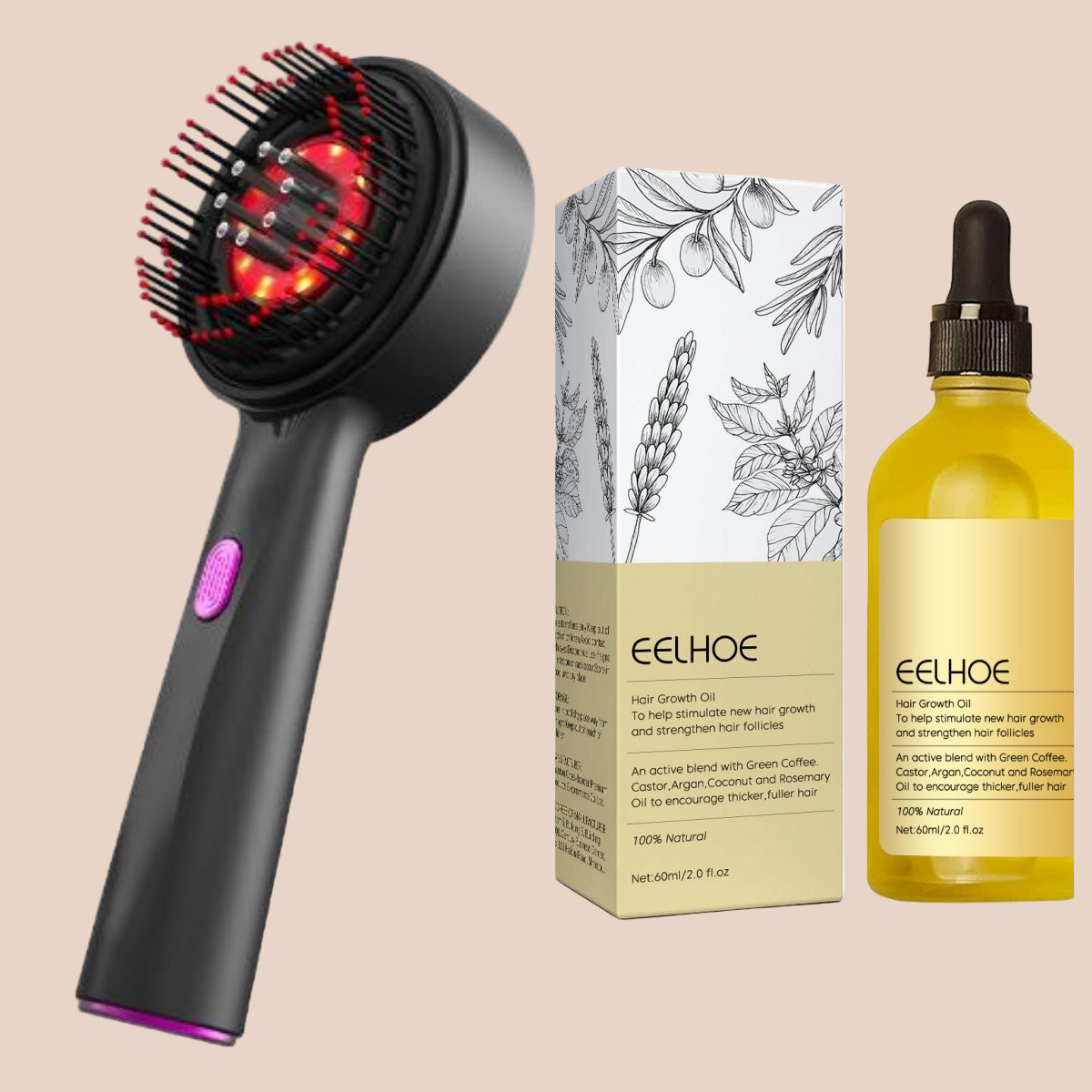 Elektryczna Szczotka Masująca do Włosów