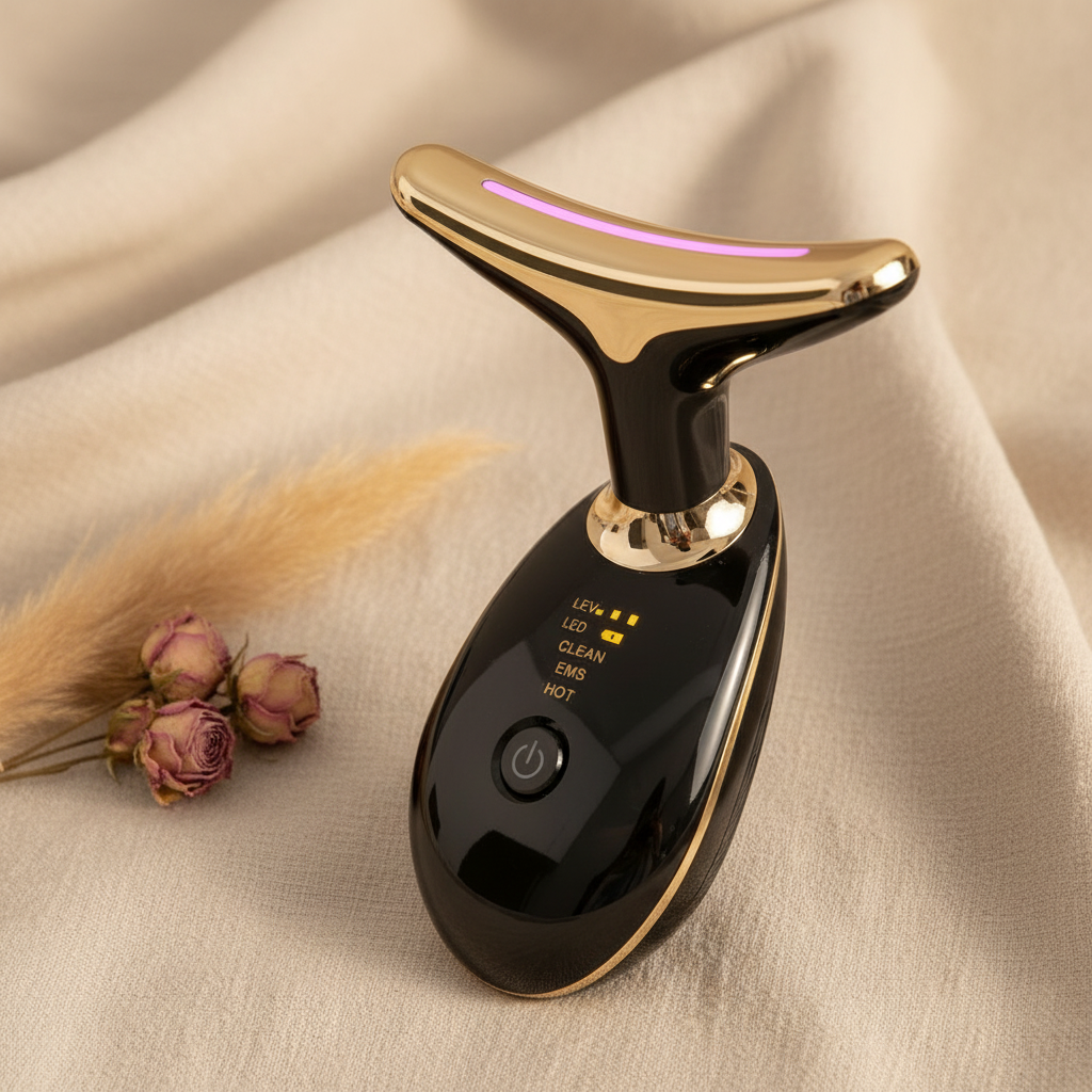 Facial massage device close-up